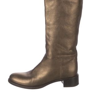 PRADA Leather Riding Boots